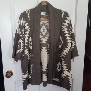 jon & anna Dolman Short Sleeve Cardigan Sweater